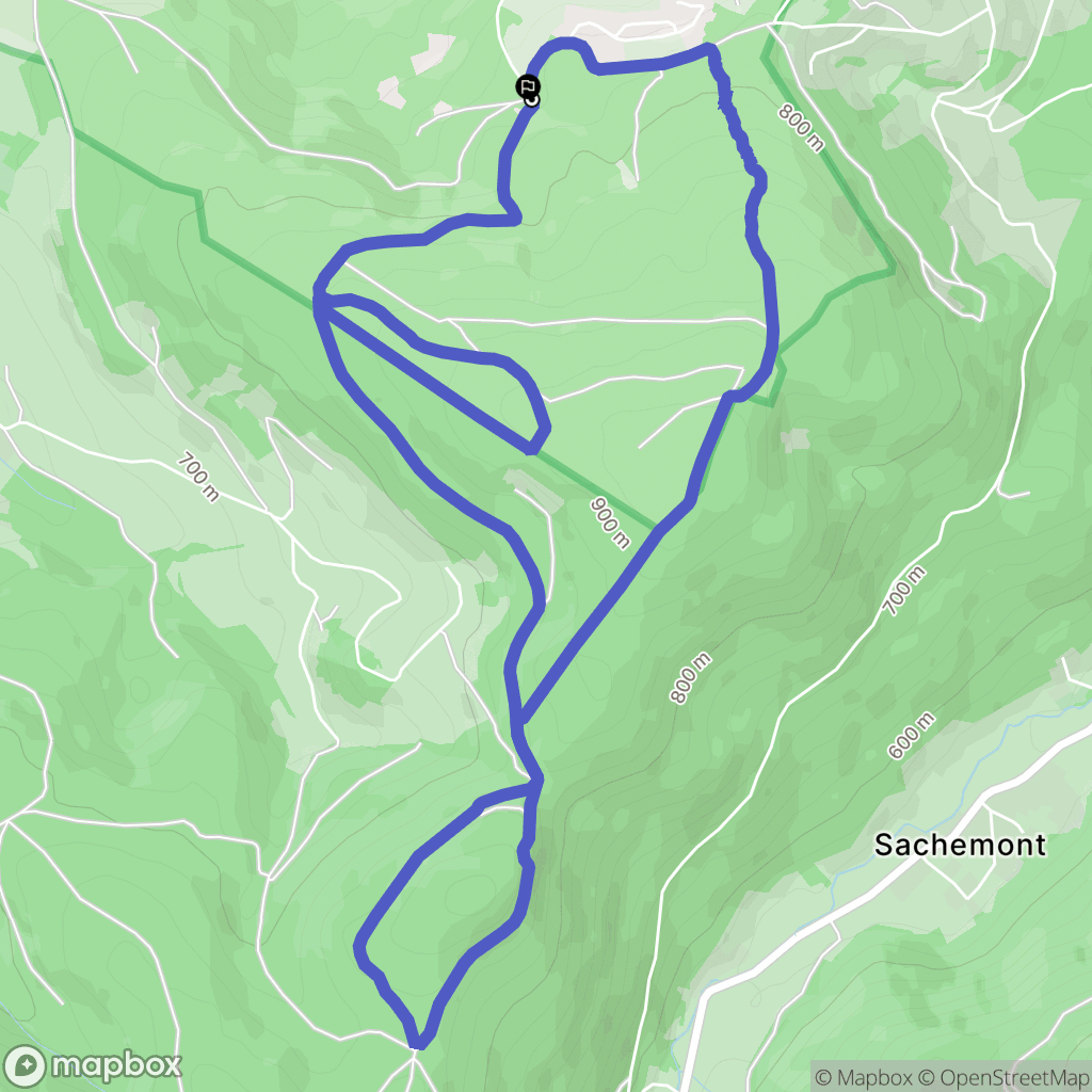 Anould : carte du parcours de randonnée - France