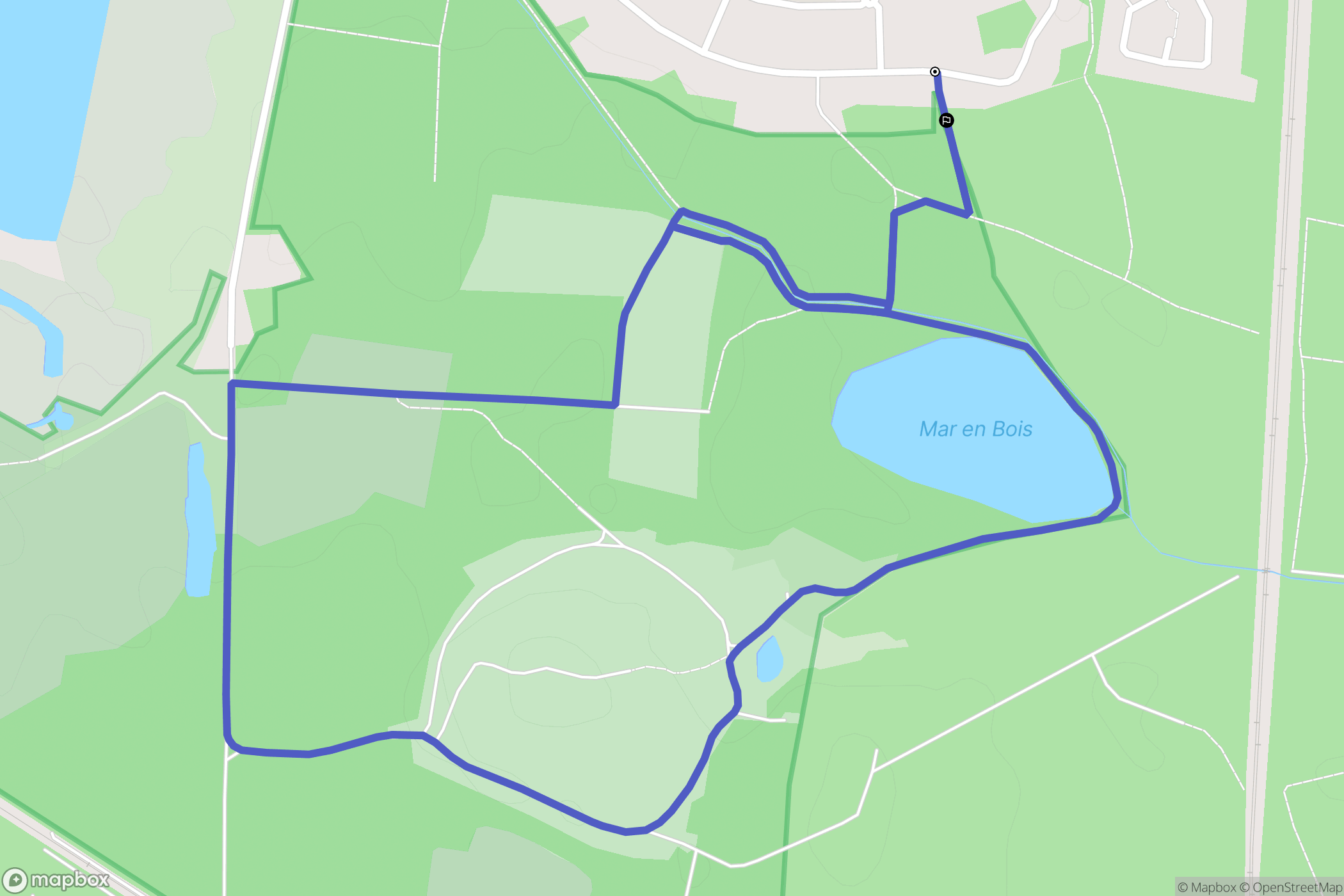 Wittelsheim : carte du parcours de randonnée - France