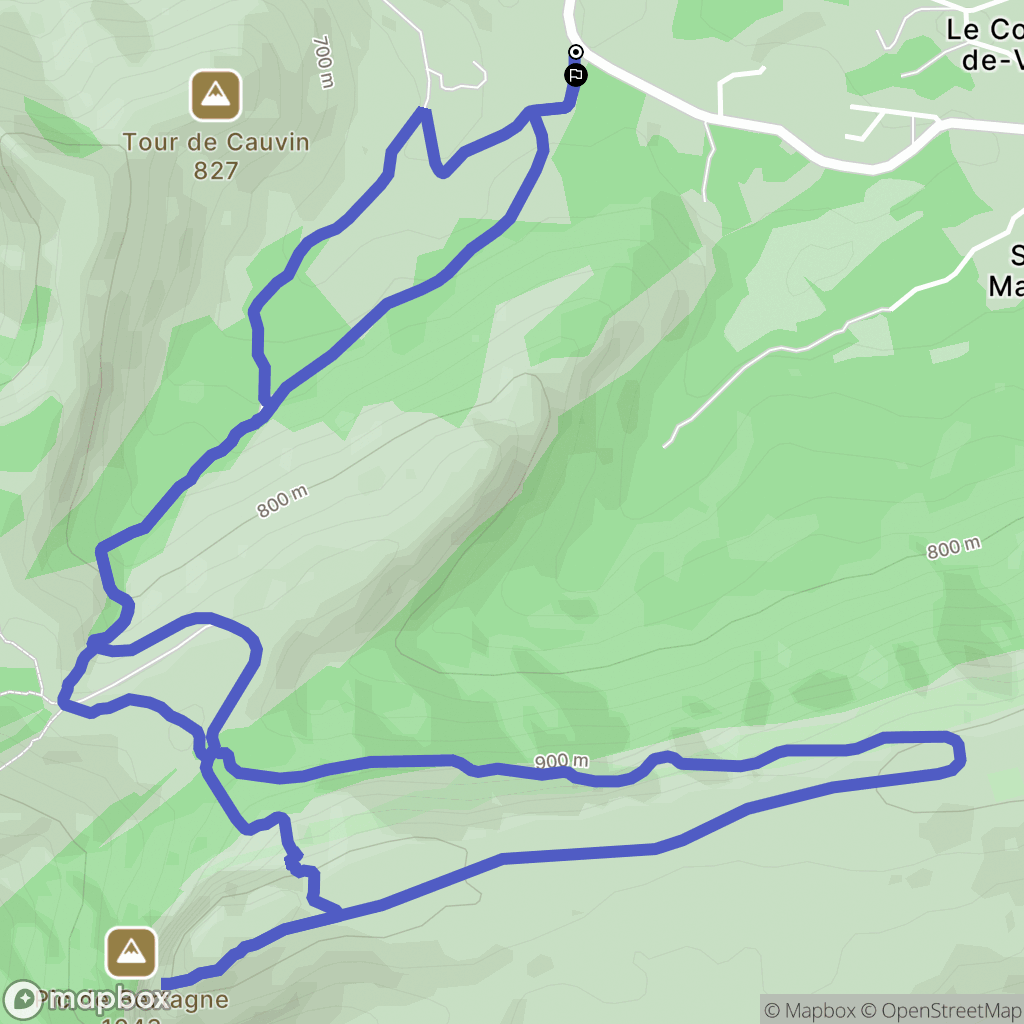 Plan-d'Aups-Sainte-Baume : carte du parcours de randonnée - France