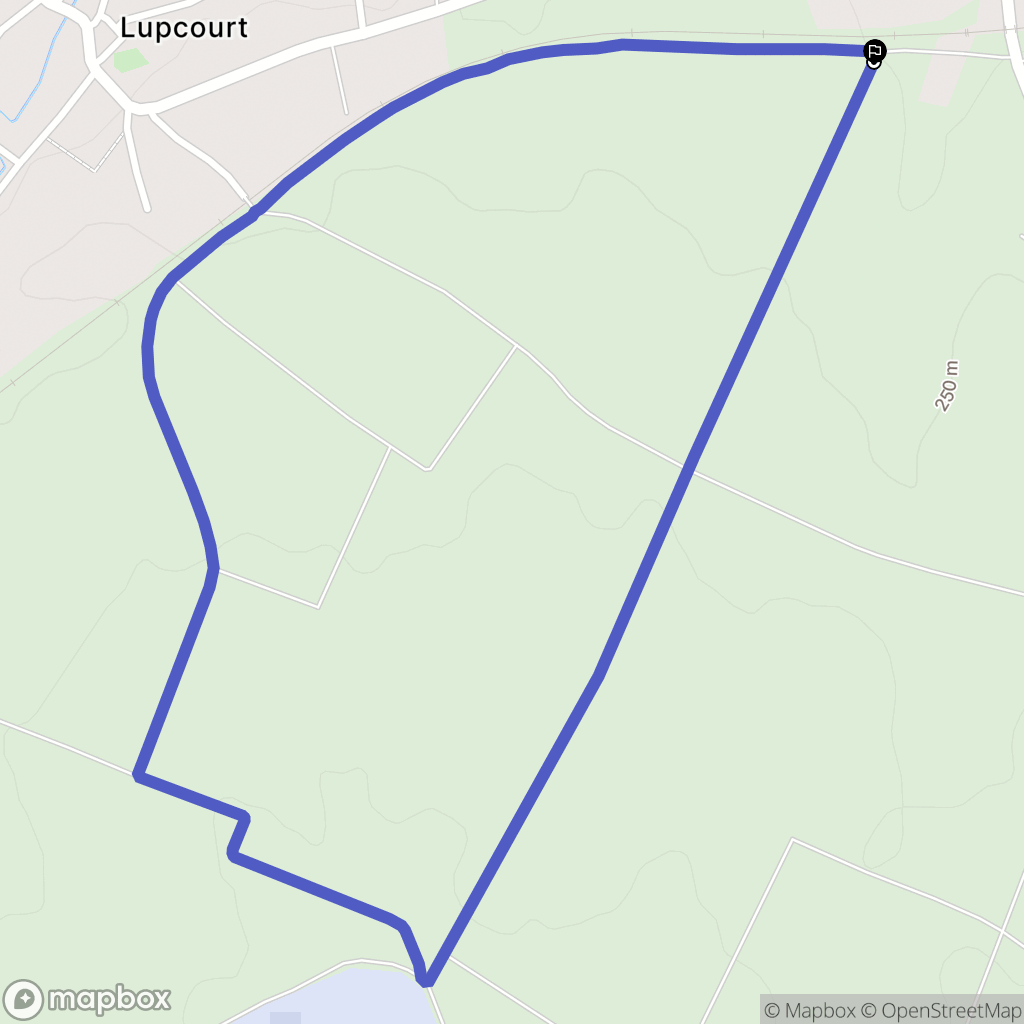 Ville-en-Vermois : carte du parcours de randonnée - France