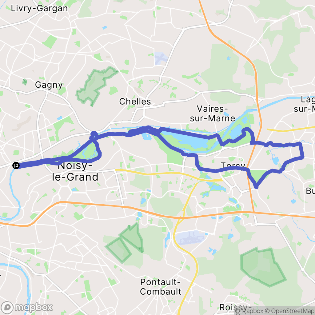 Neuilly-Plaisance : carte du parcours de randonnée - France
