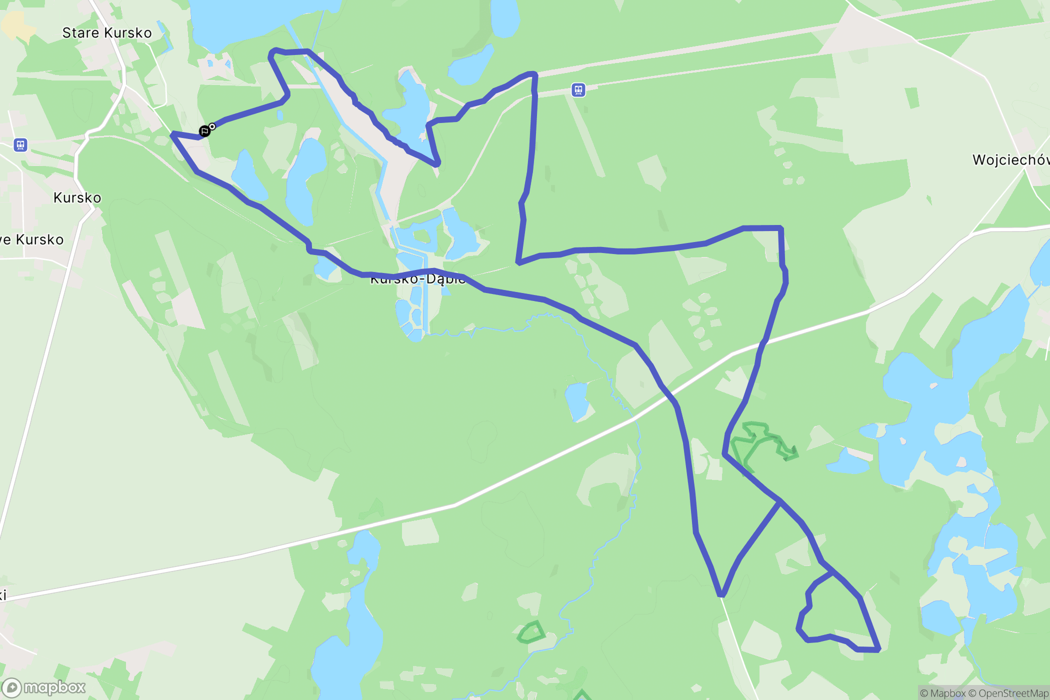Kursko: mapa trasy - Poland