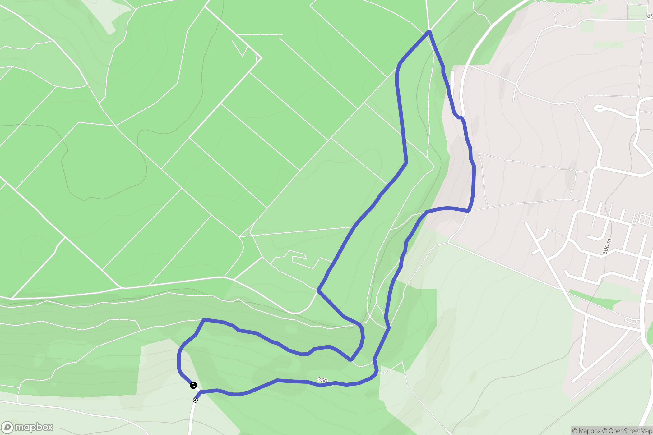 Messein : carte du parcours de randonnée - France