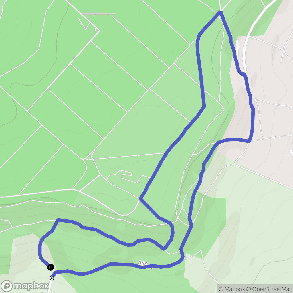 Messein : carte du parcours de randonnée - France