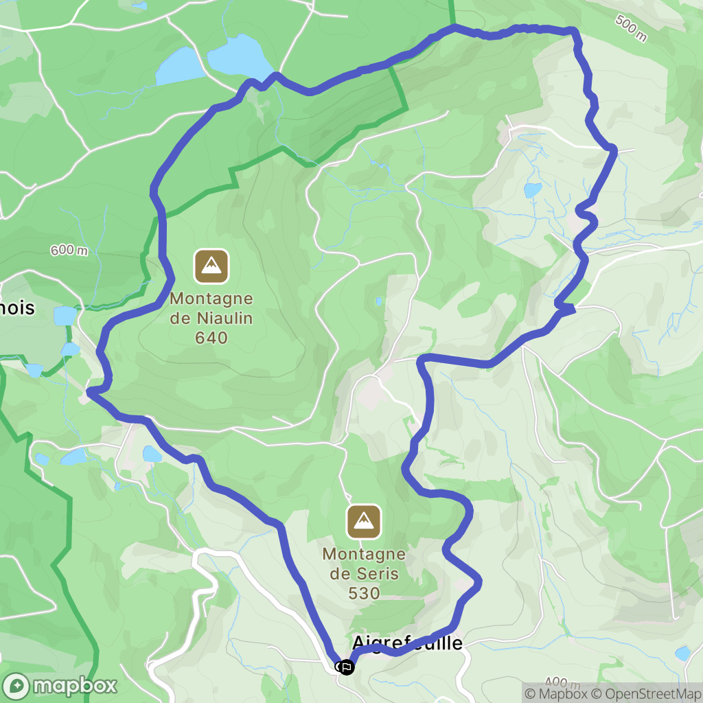Charmoy : carte du parcours de randonnée - France