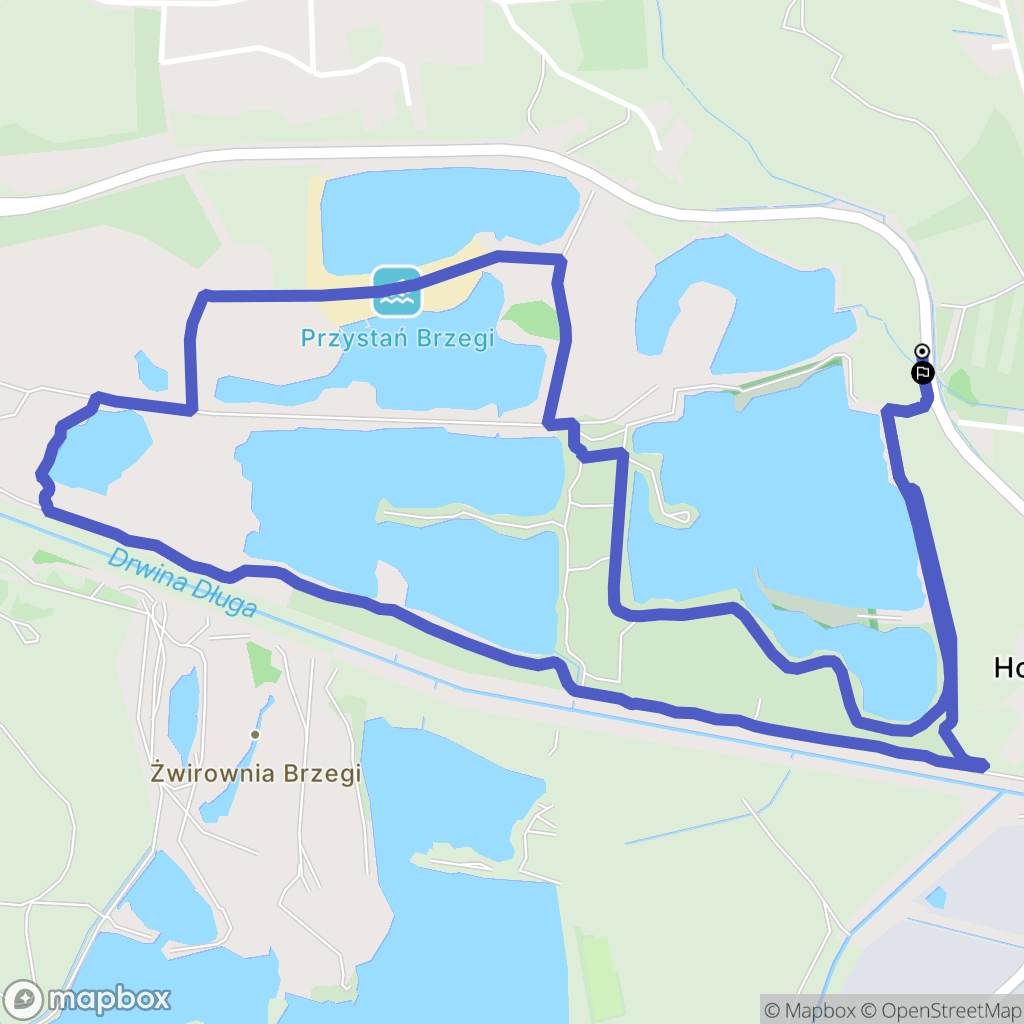 Kraków: mapa trasy - Poland