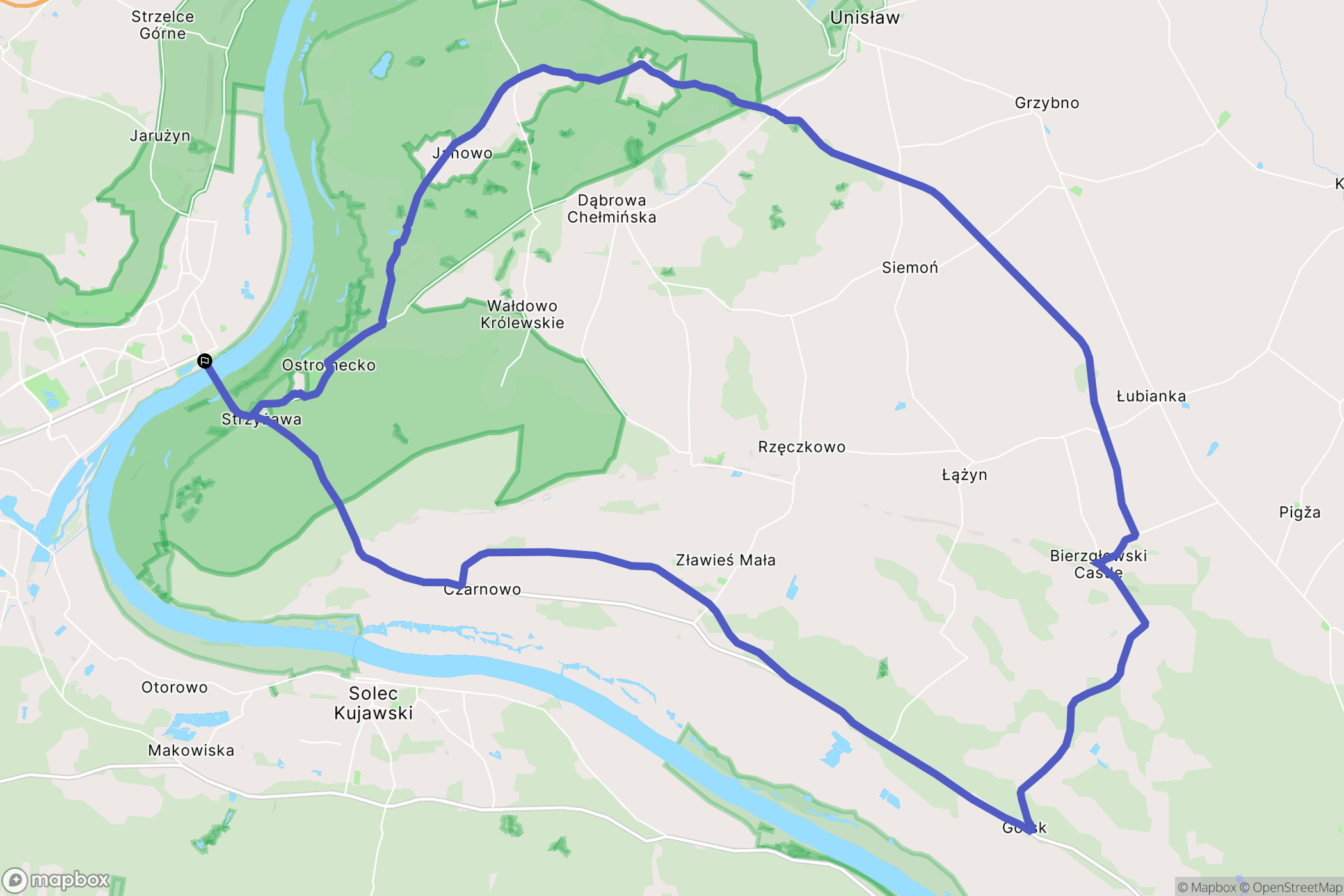 Bydgoszcz: mapa trasy - Poland