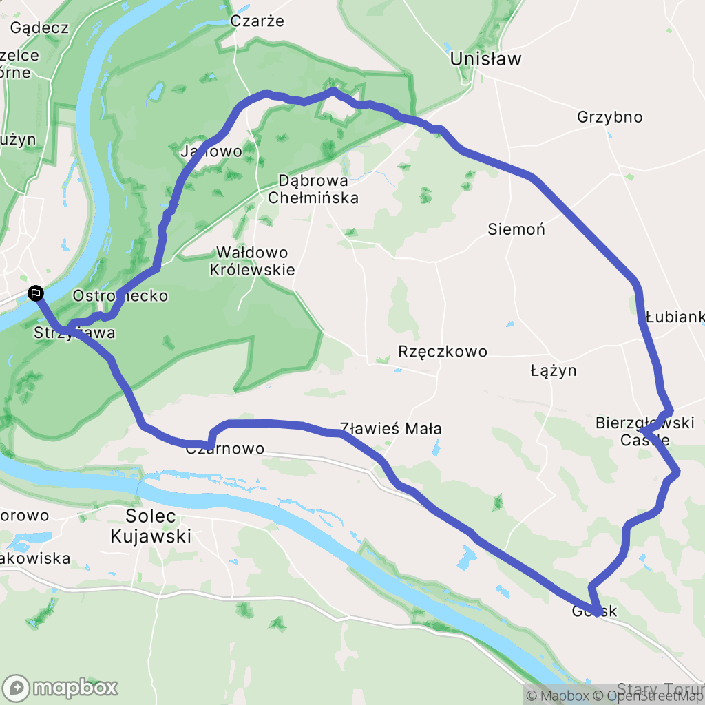 Bydgoszcz: mapa trasy - Poland