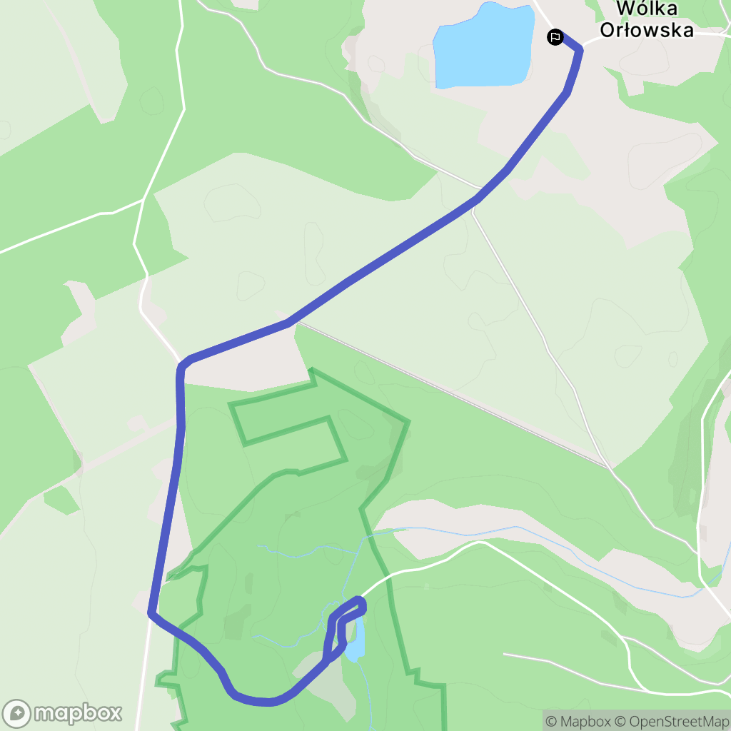 Wólka Orłowska: mapa trasy - Poland