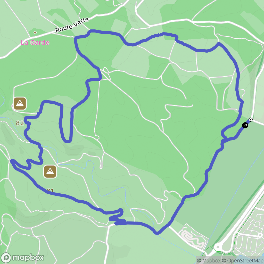Gruissan : carte du parcours de randonnée - France