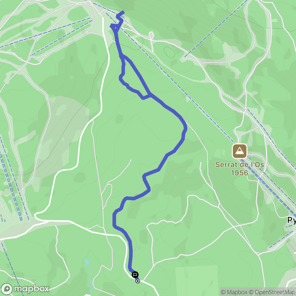 Font-Romeu-Odeillo-Via : carte du parcours de randonnée - France