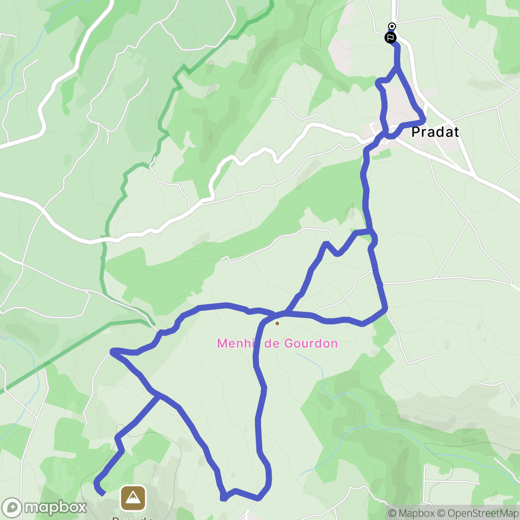 Ludesse : carte du parcours de randonnée - France