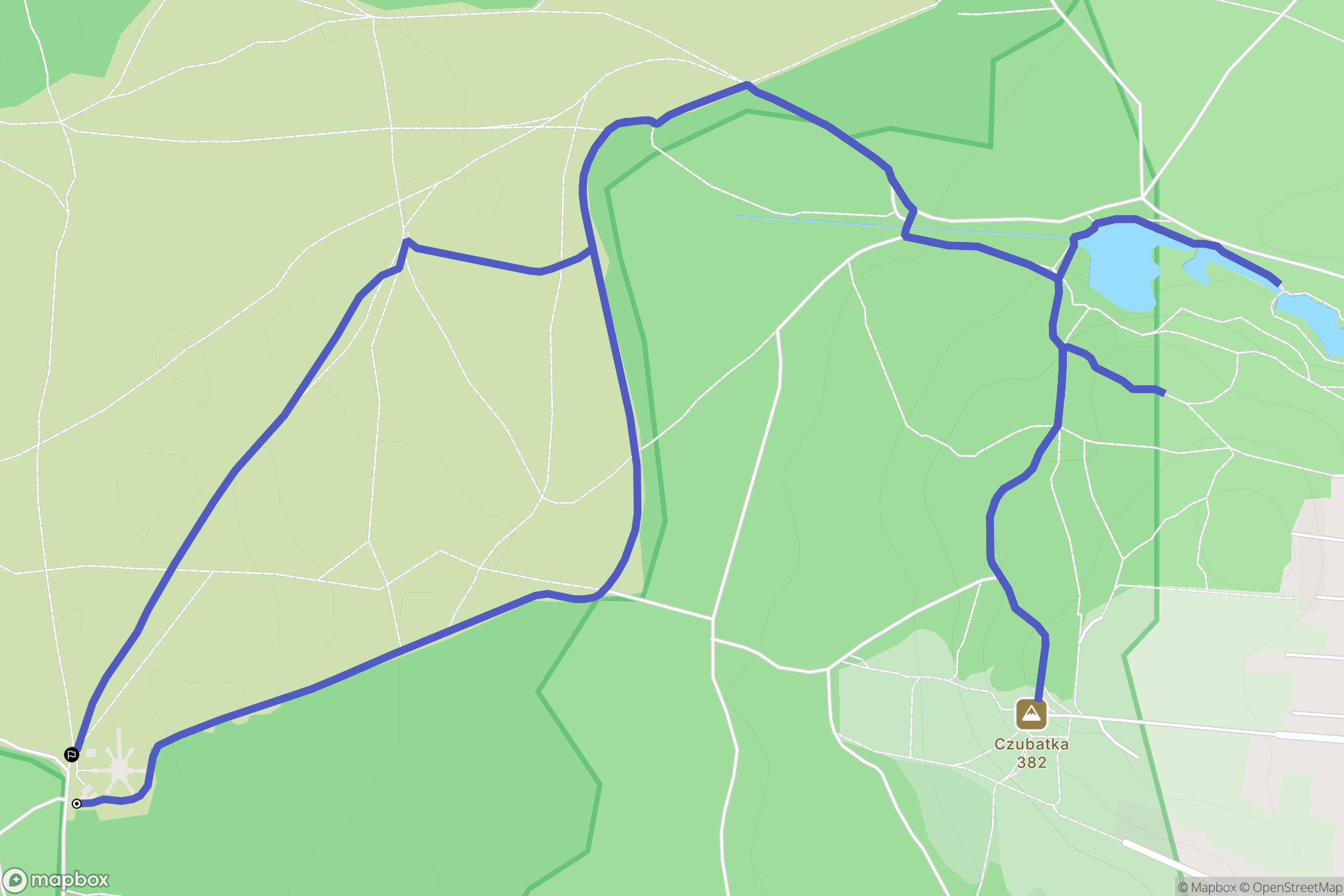 Klucze: mapa trasy - Poland