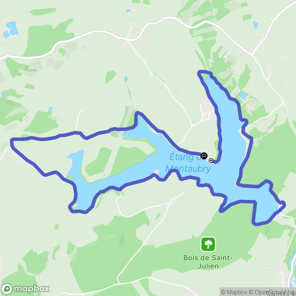 Le Breuil : carte du parcours de randonnée - France