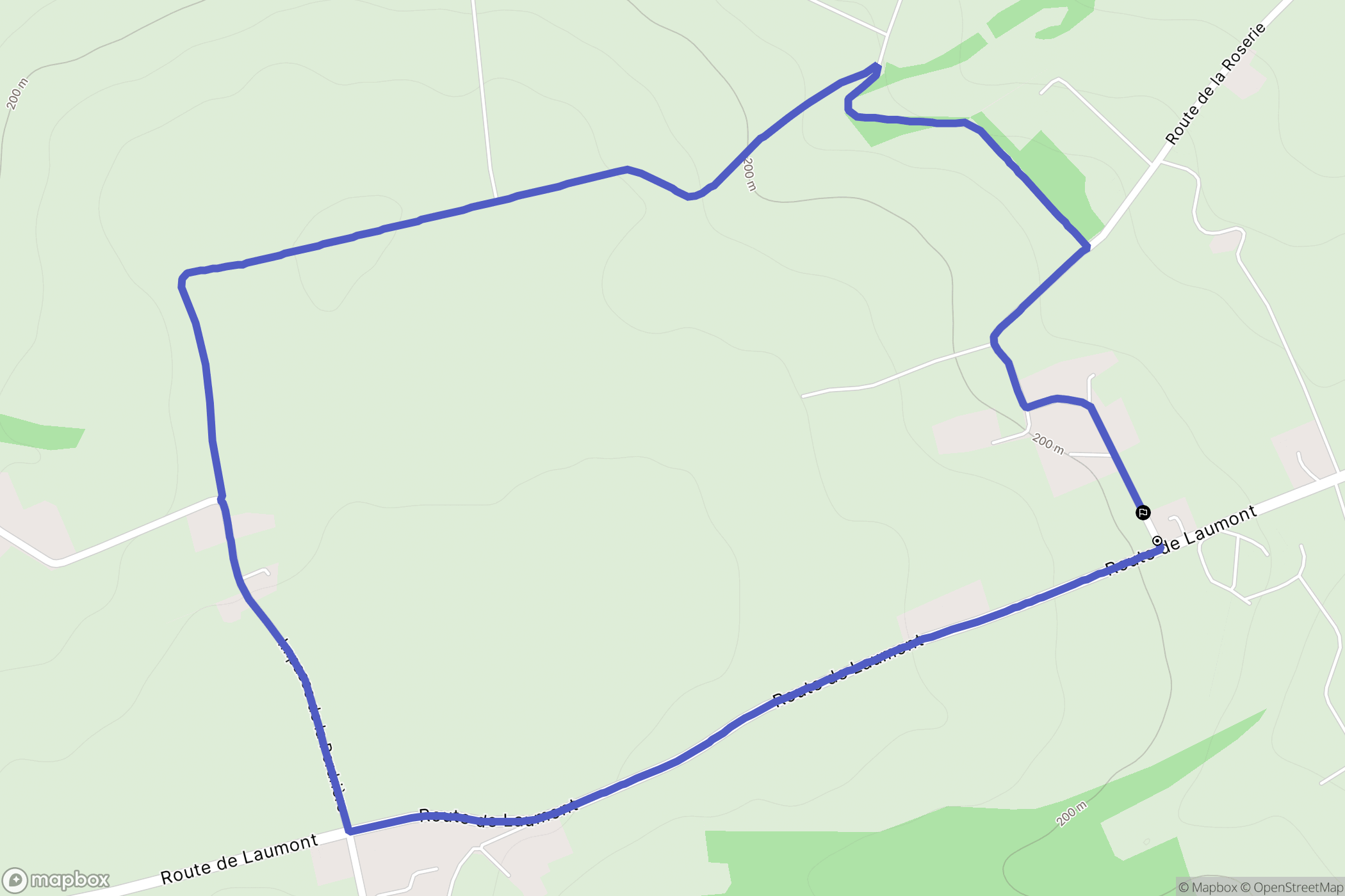 Seulline : carte du parcours de randonnée - France