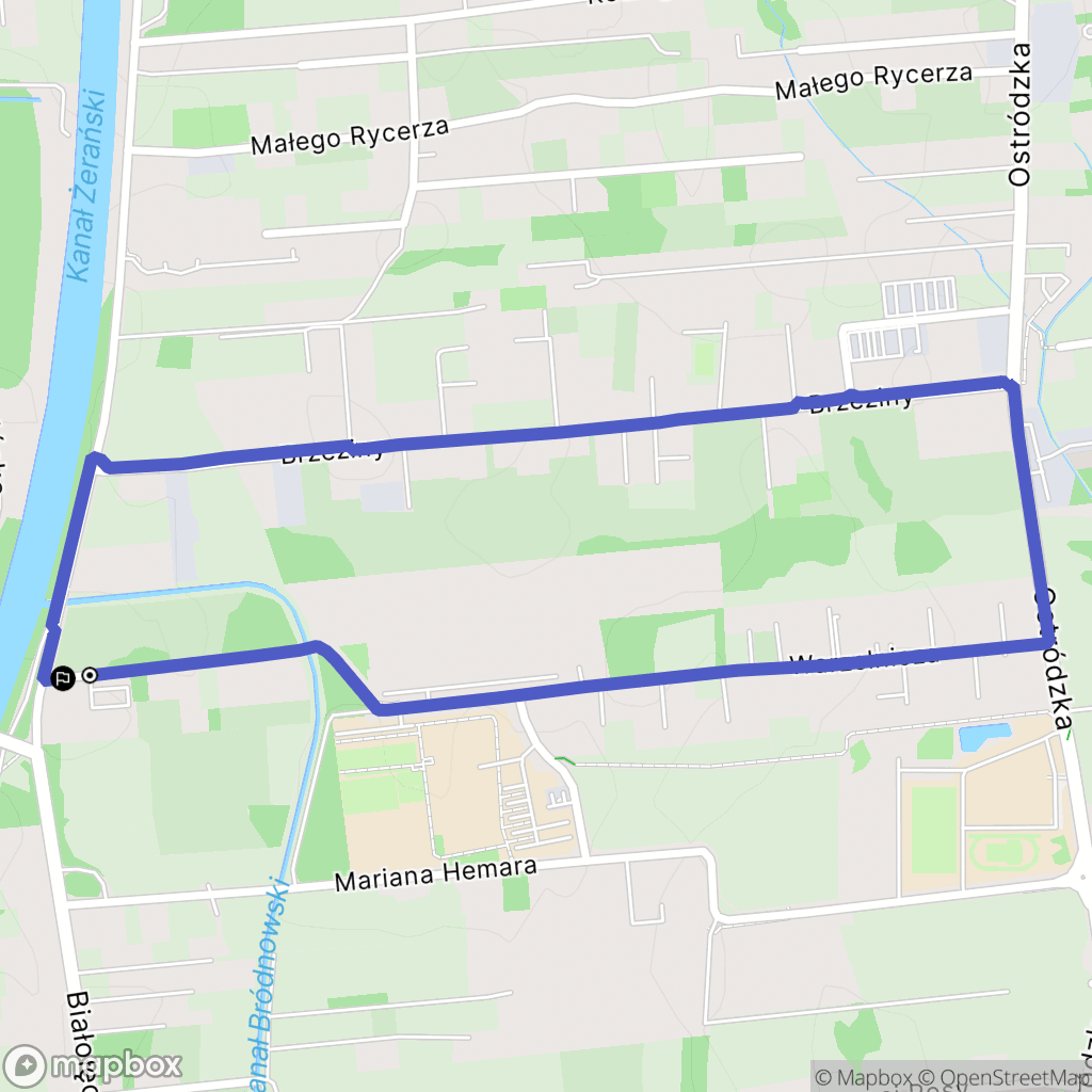 Warszawa: mapa trasy - Poland