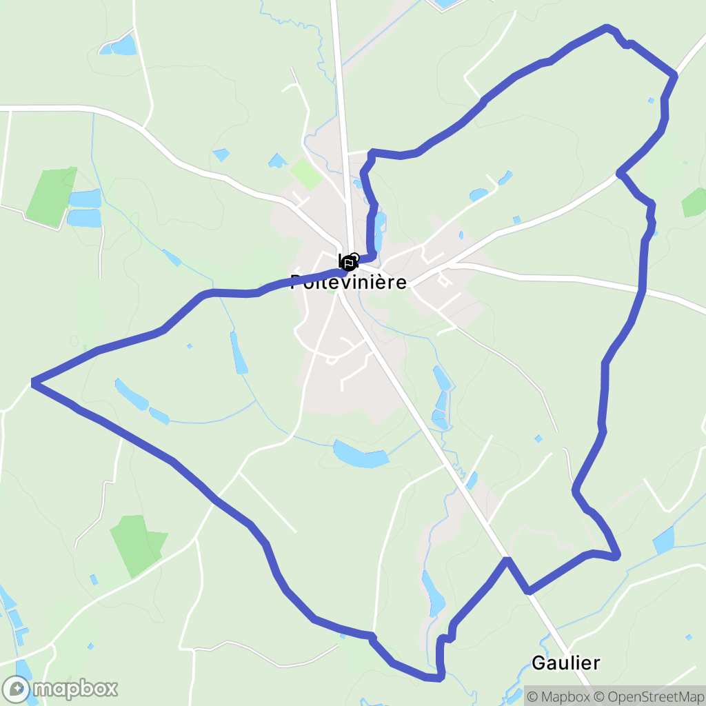 Beaupréau-en-Mauges : carte du parcours de randonnée - France