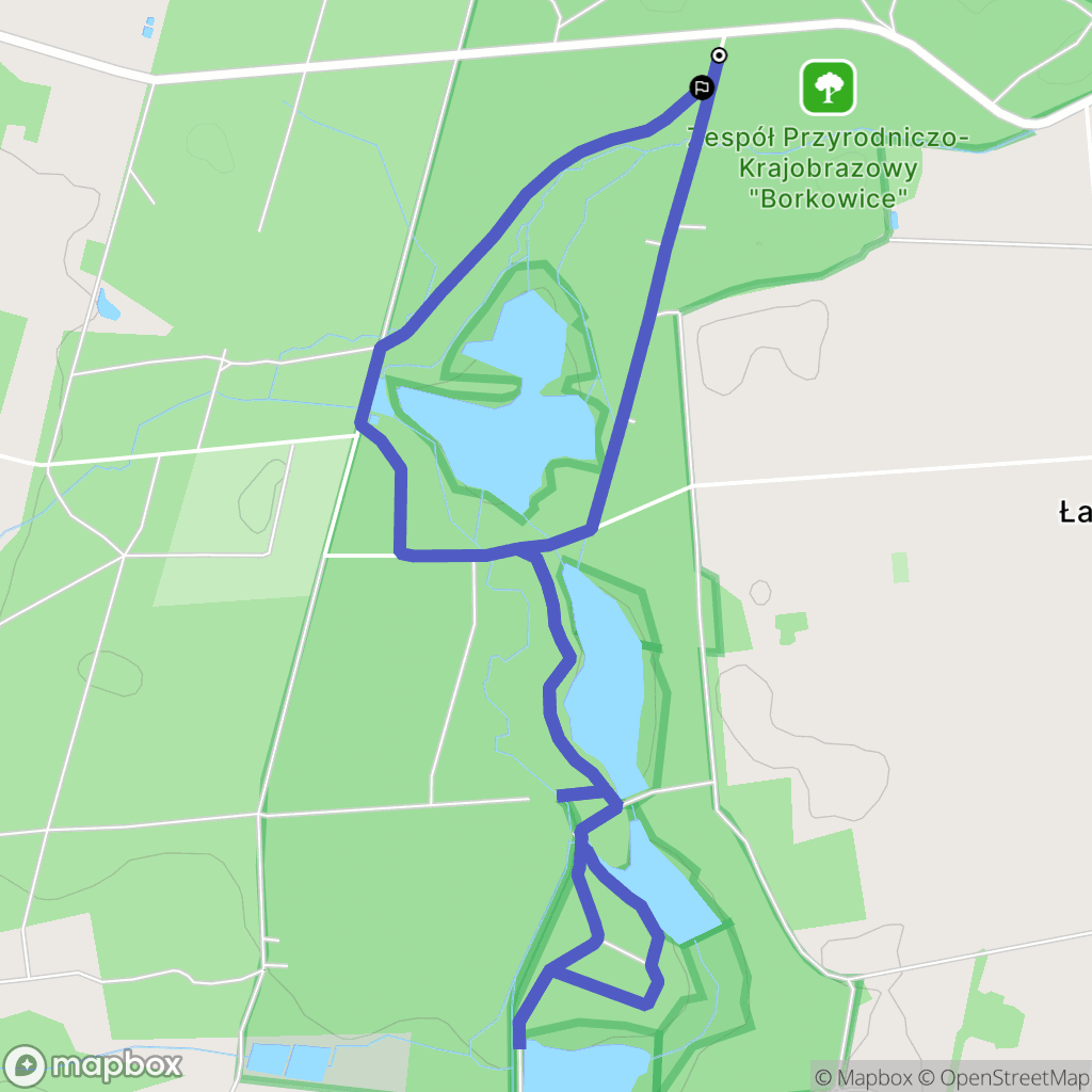 Łaziska: mapa trasy - Poland