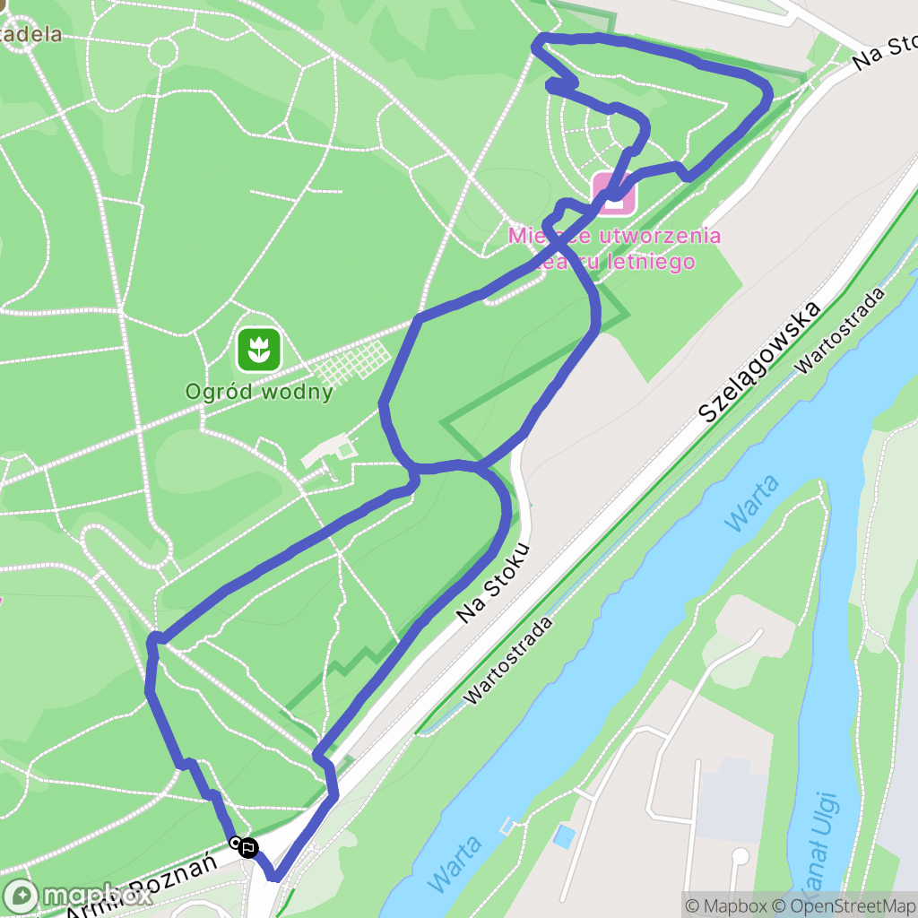 Poznań: mapa trasy - Poland