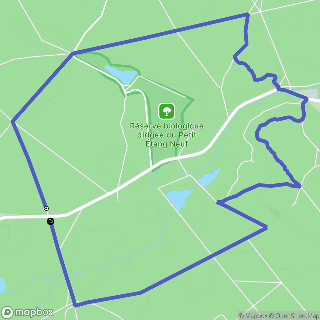 Hermeray : carte du parcours de randonnée - France