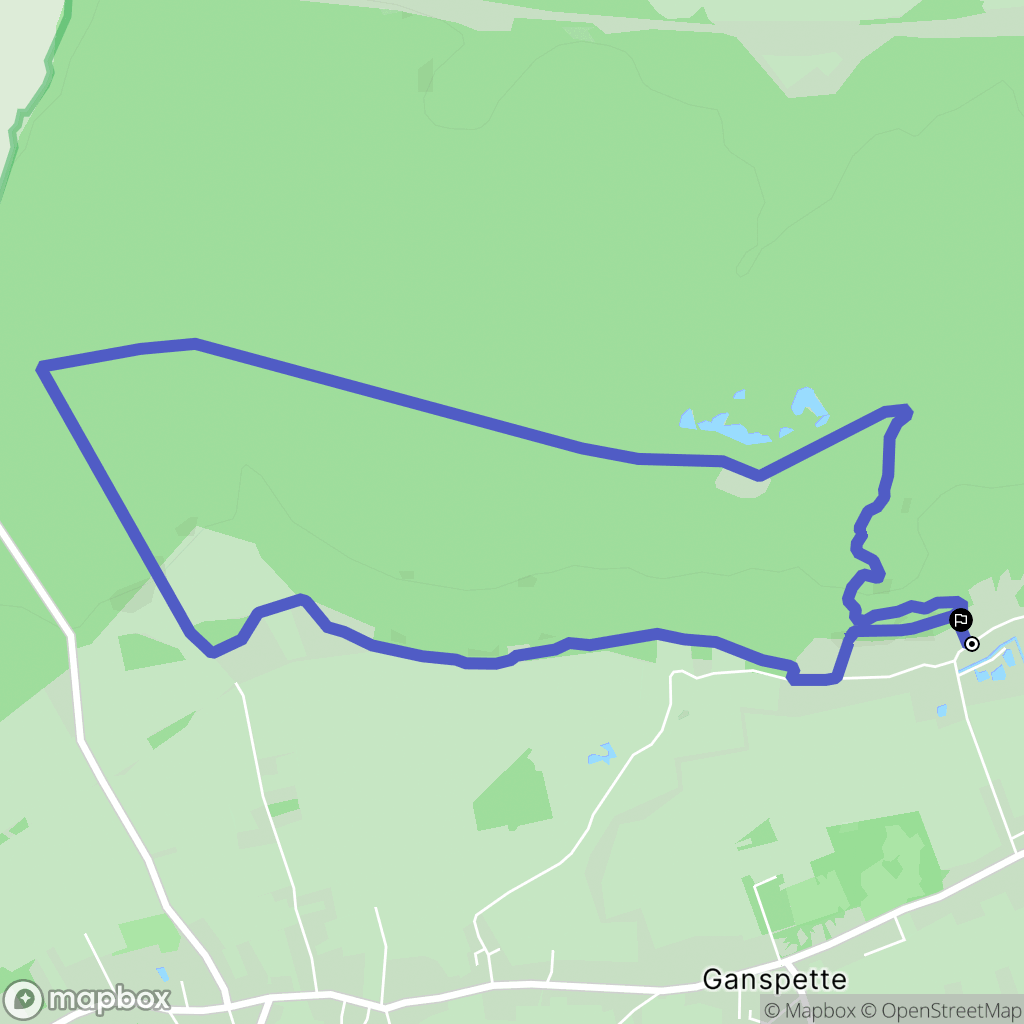 Éperlecques : carte du parcours de randonnée - France