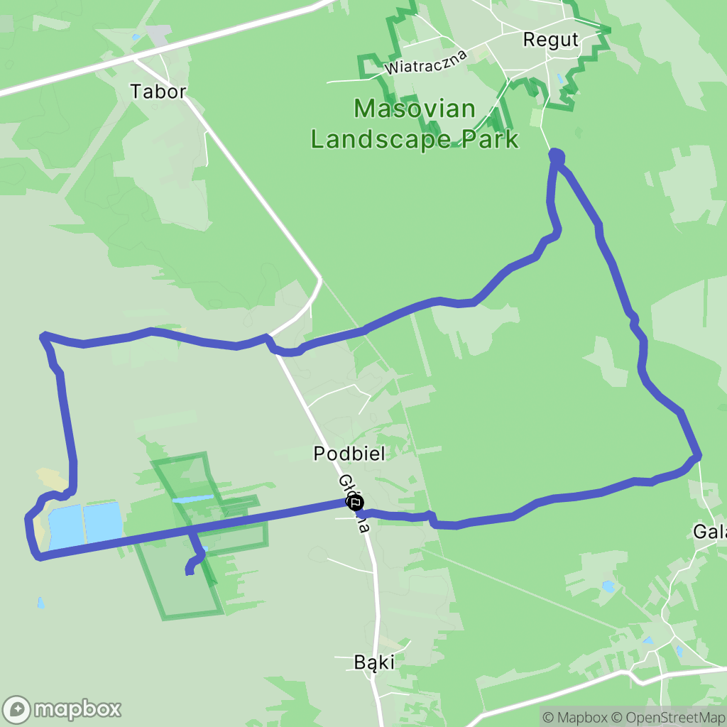 Podbiel: mapa trasy - Poland