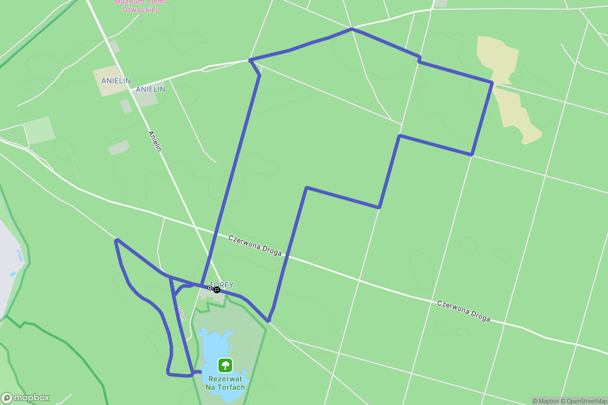 Karczew: mapa trasy - Poland