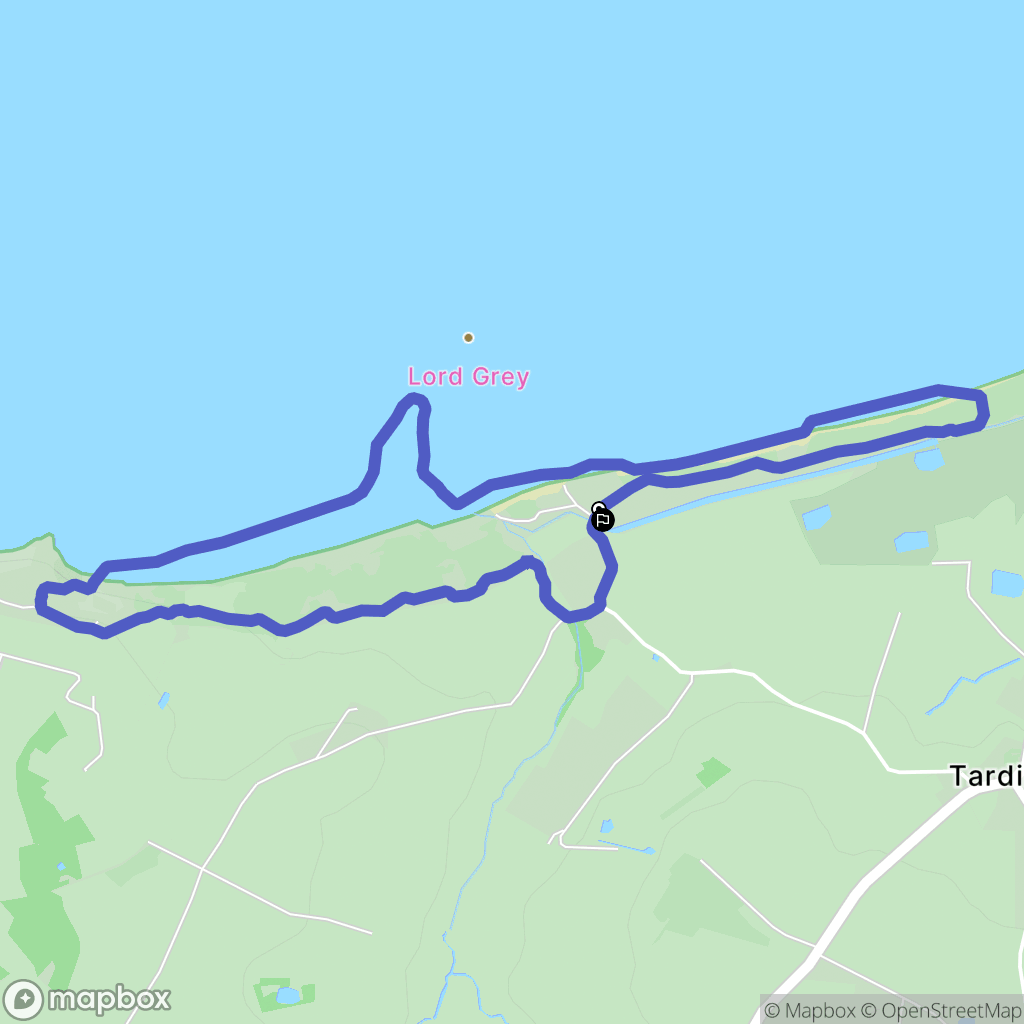 Tardinghen : carte du parcours de randonnée - France