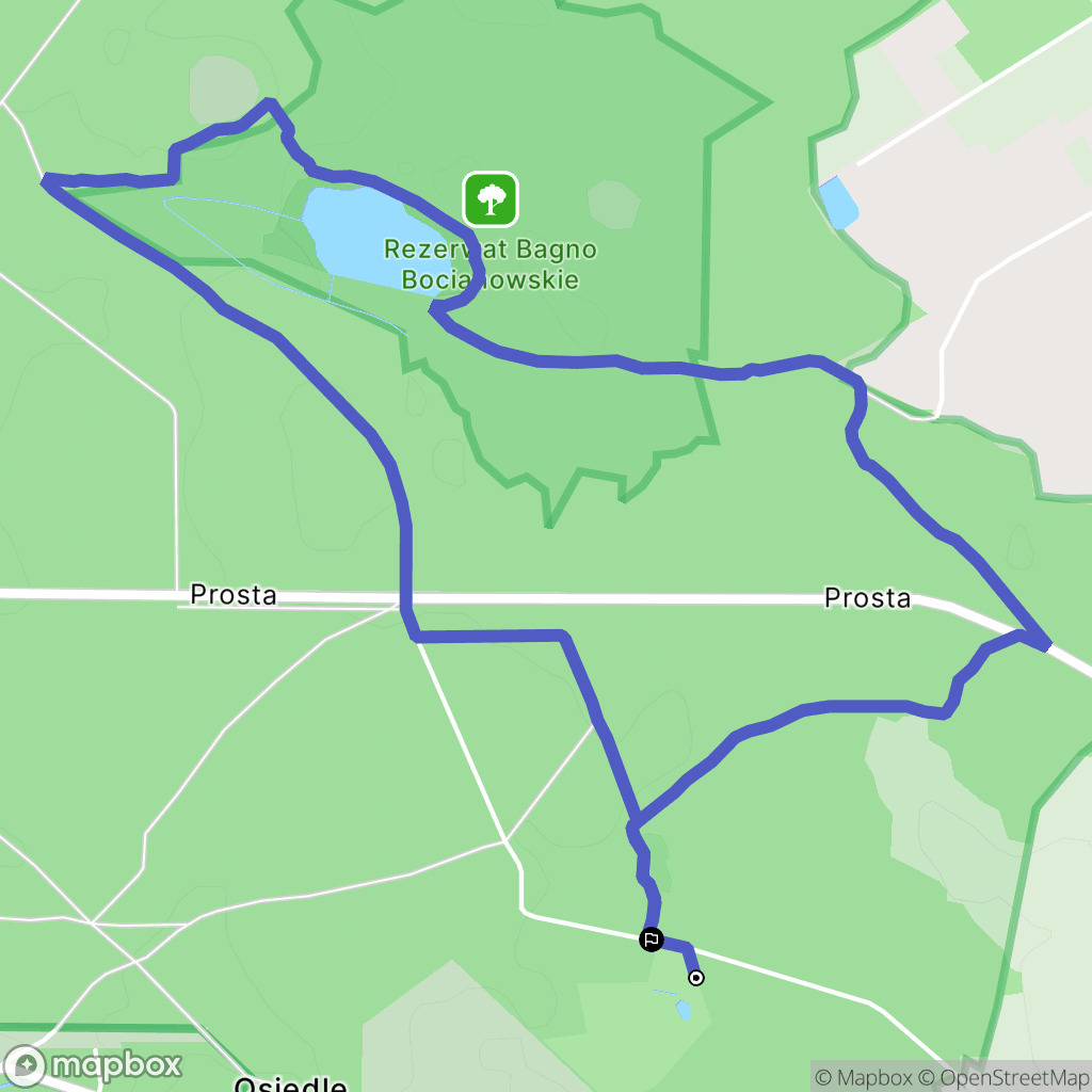 Celestynów: mapa trasy - Poland