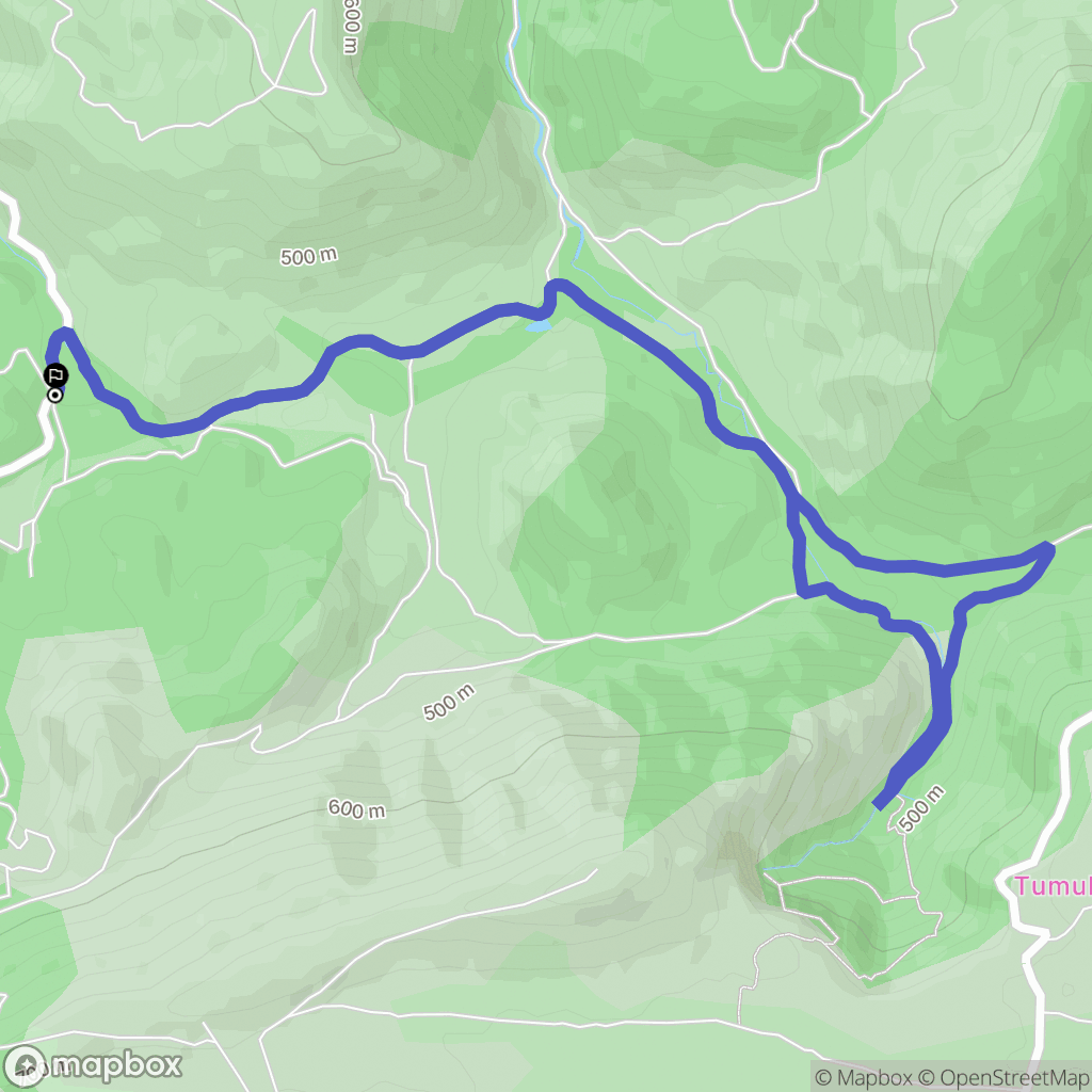Saint-Zacharie : carte du parcours de randonnée - France