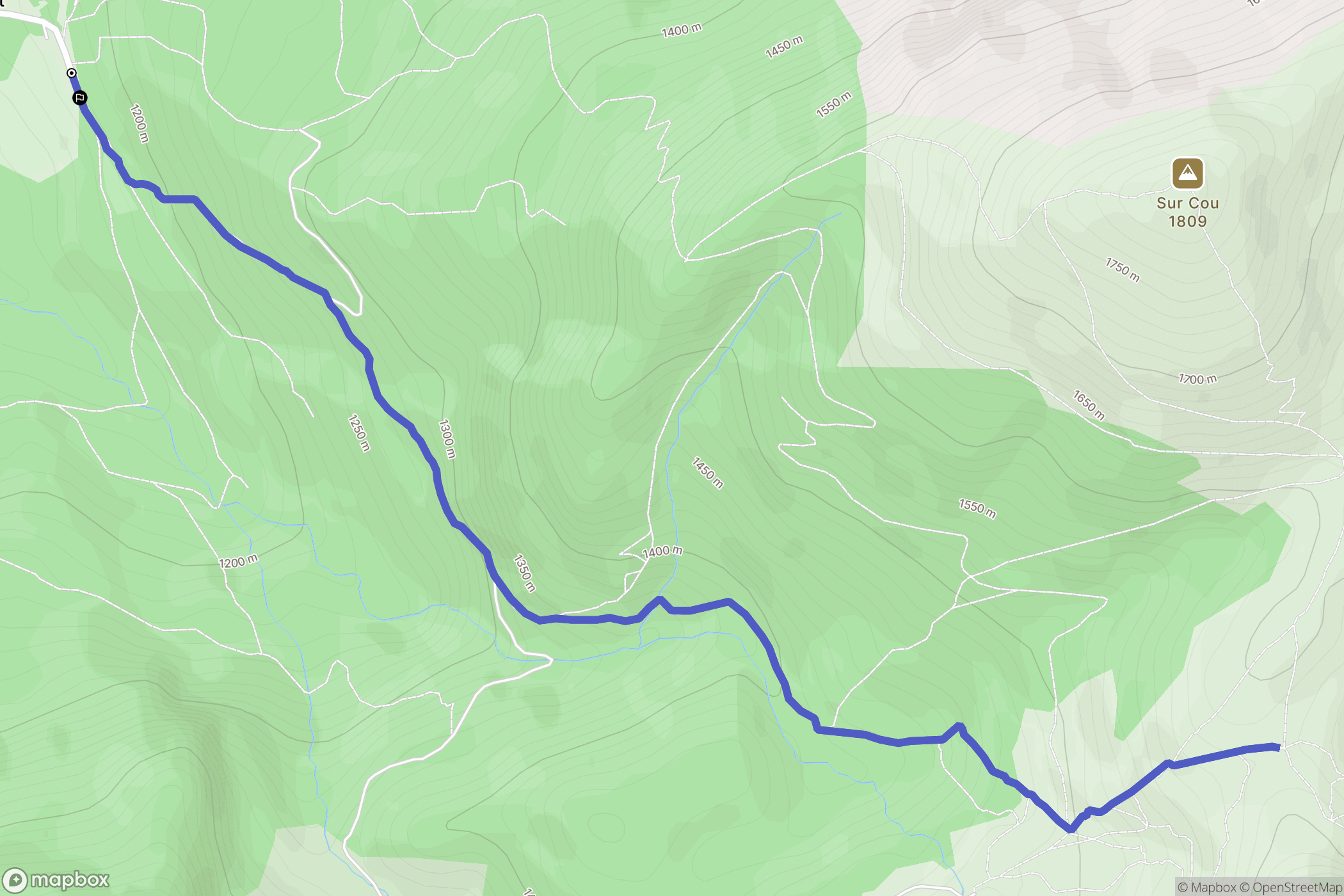 La Roche-sur-Foron : carte du parcours de randonnée - France