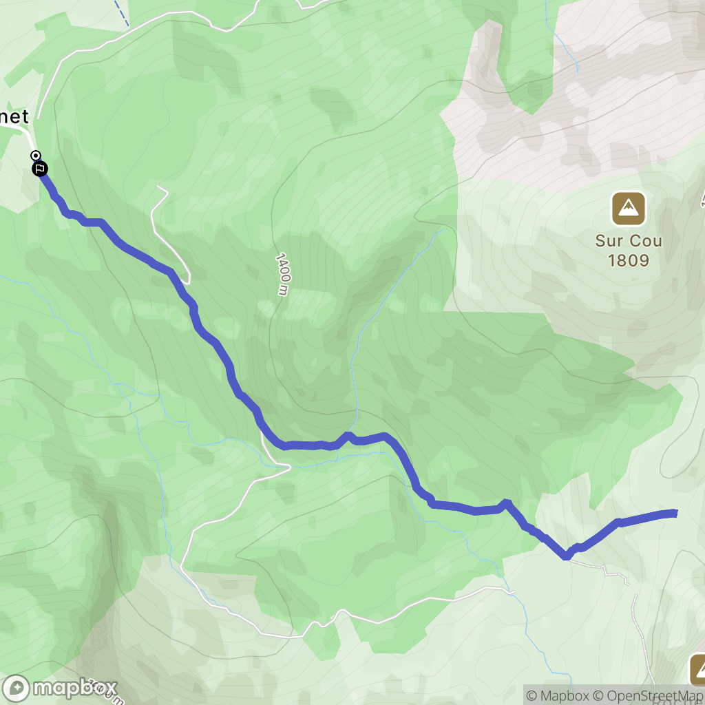La Roche-sur-Foron : carte du parcours de randonnée - France