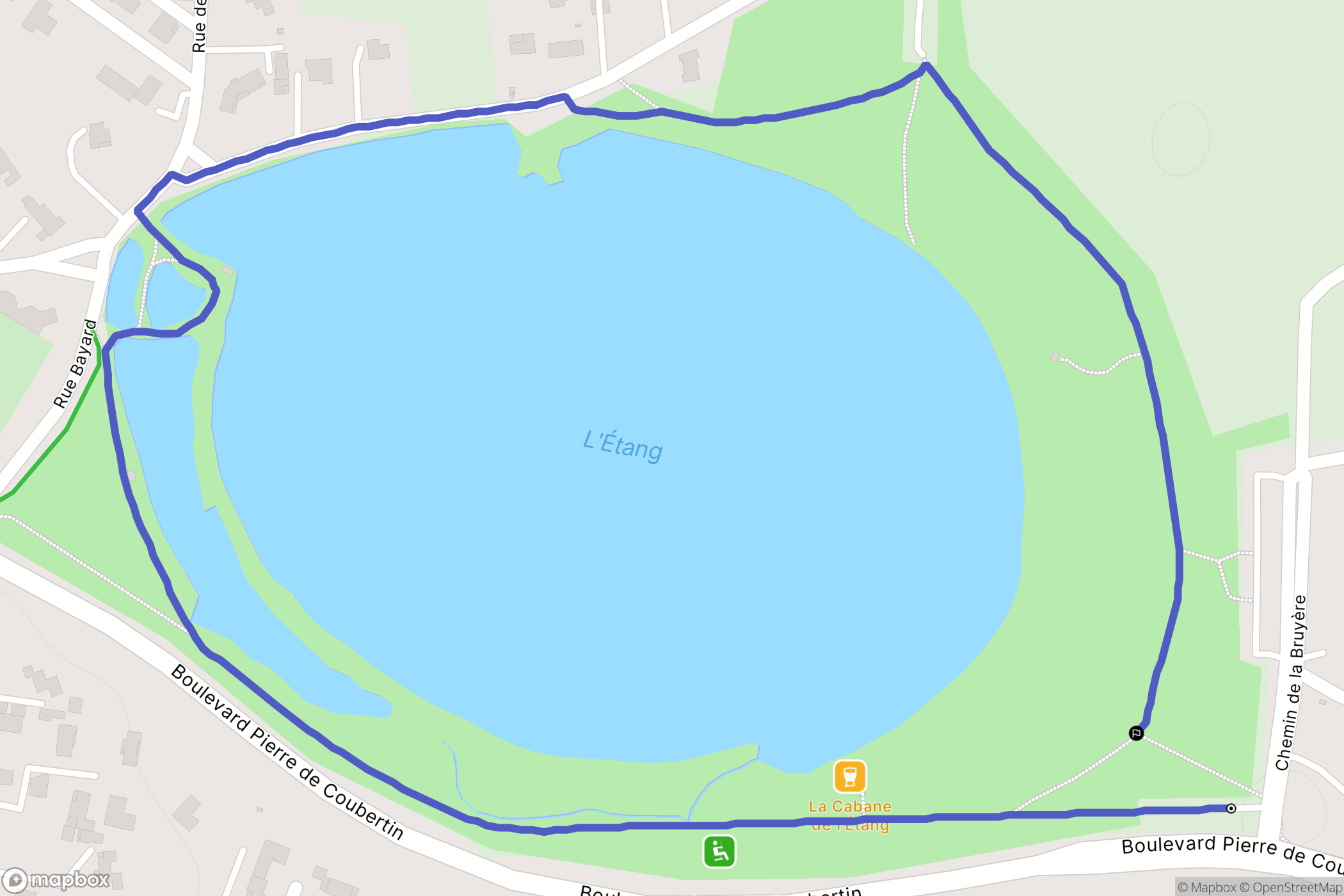 Savigneux : carte du parcours de randonnée - France