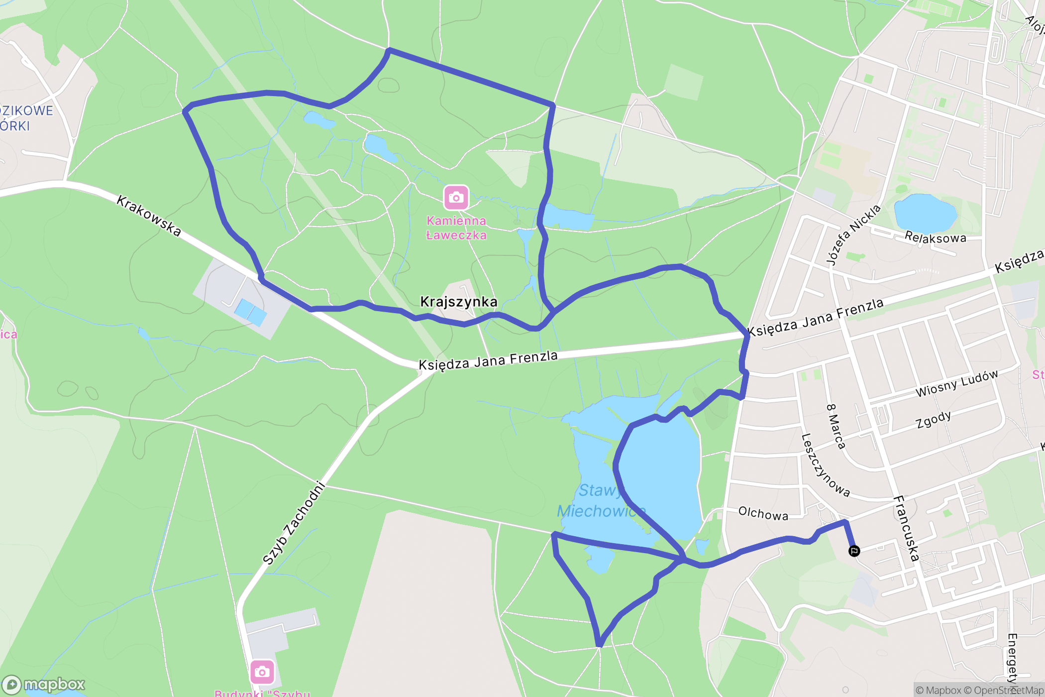 Bytom: mapa trasy - Poland