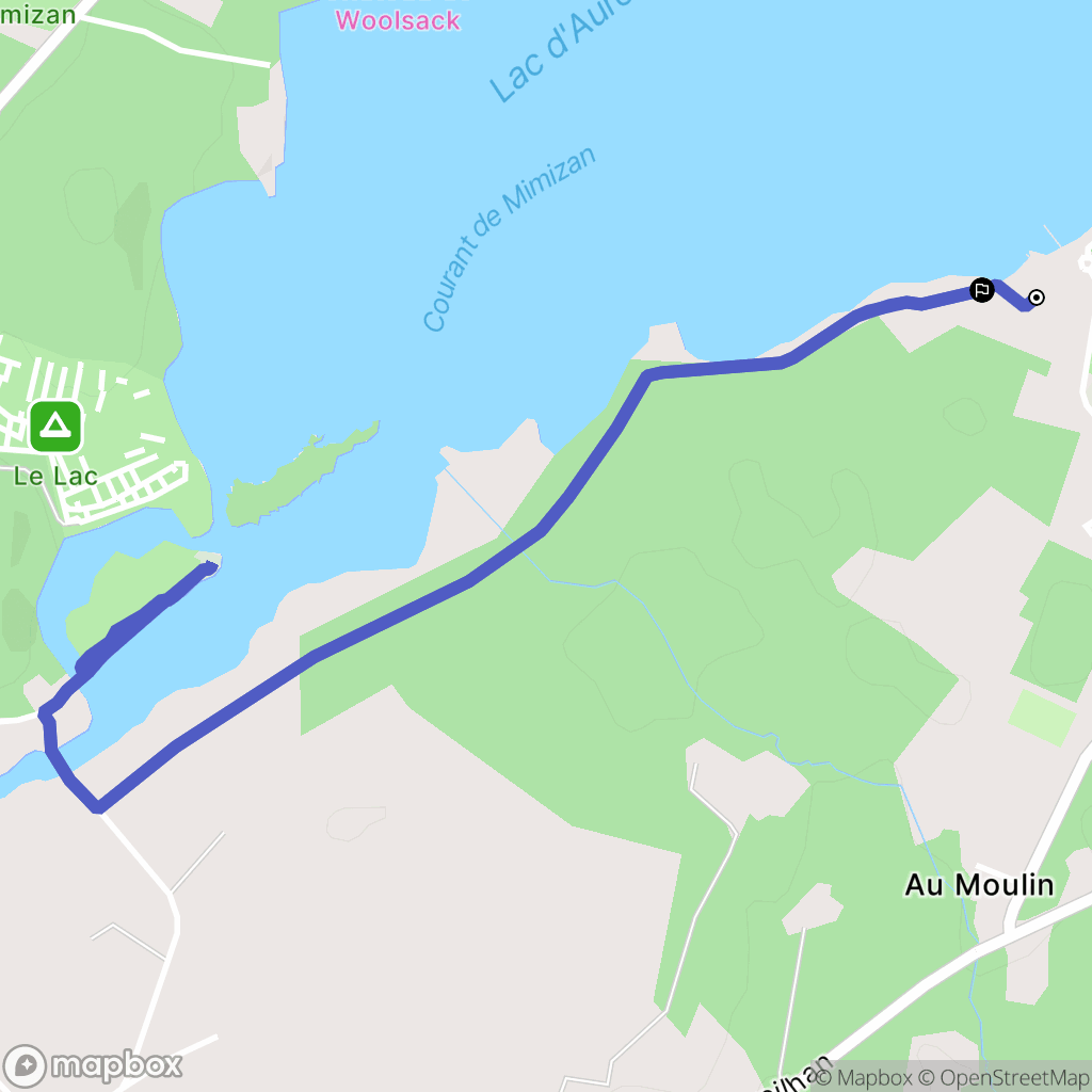 Aureilhan : carte du parcours de randonnée - France