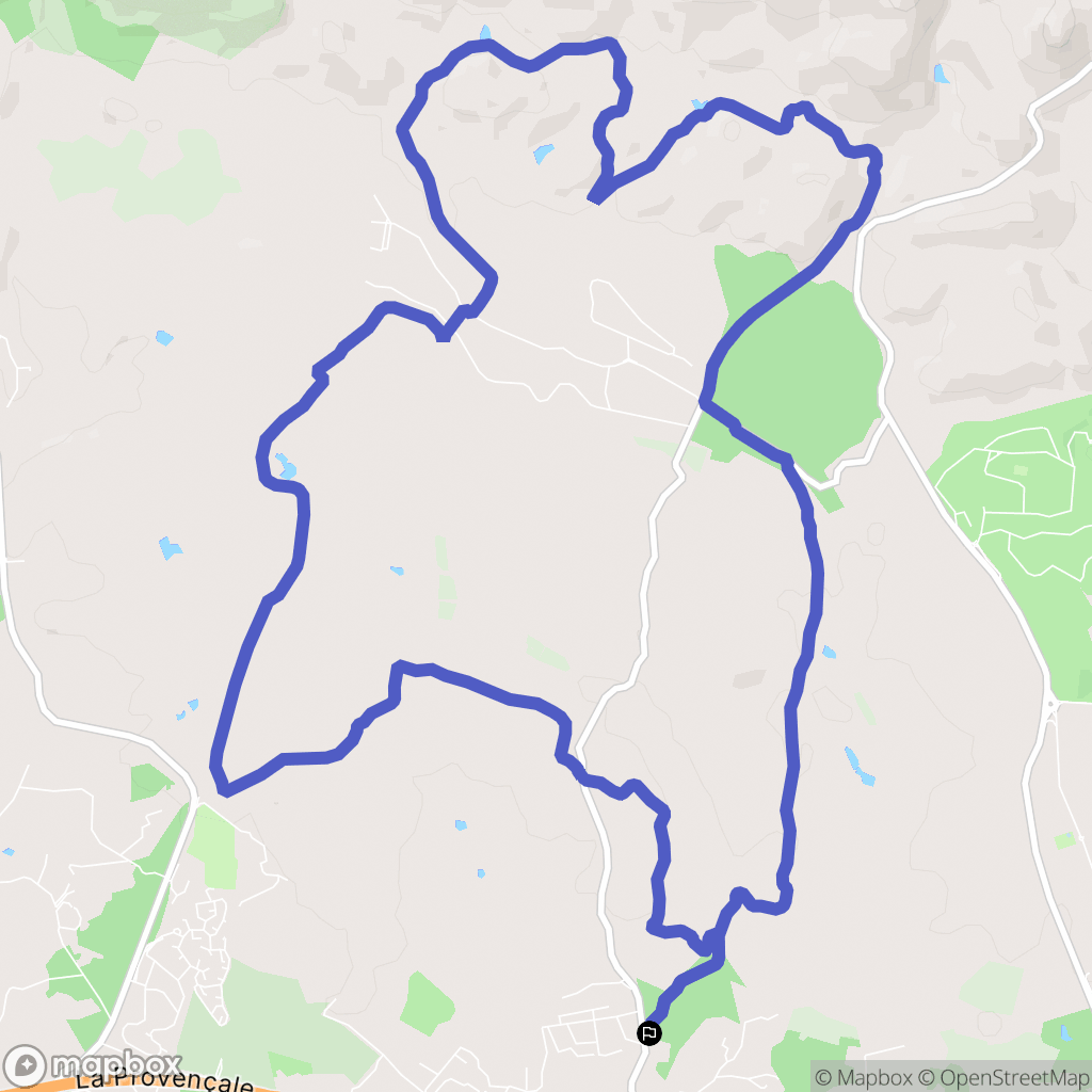 Puget-sur-Argens : carte du parcours de randonnée - France