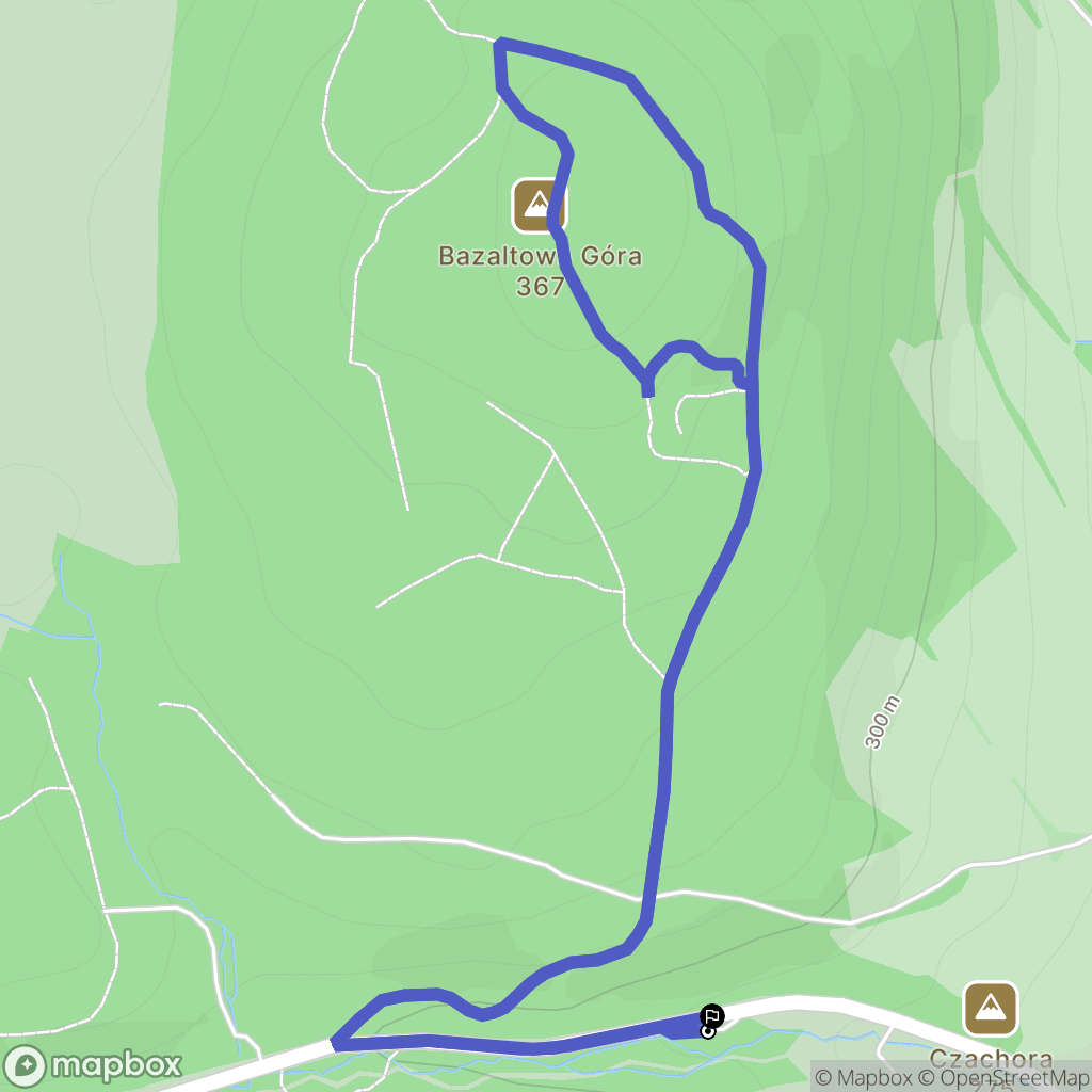 Paszowice: mapa trasy - Poland