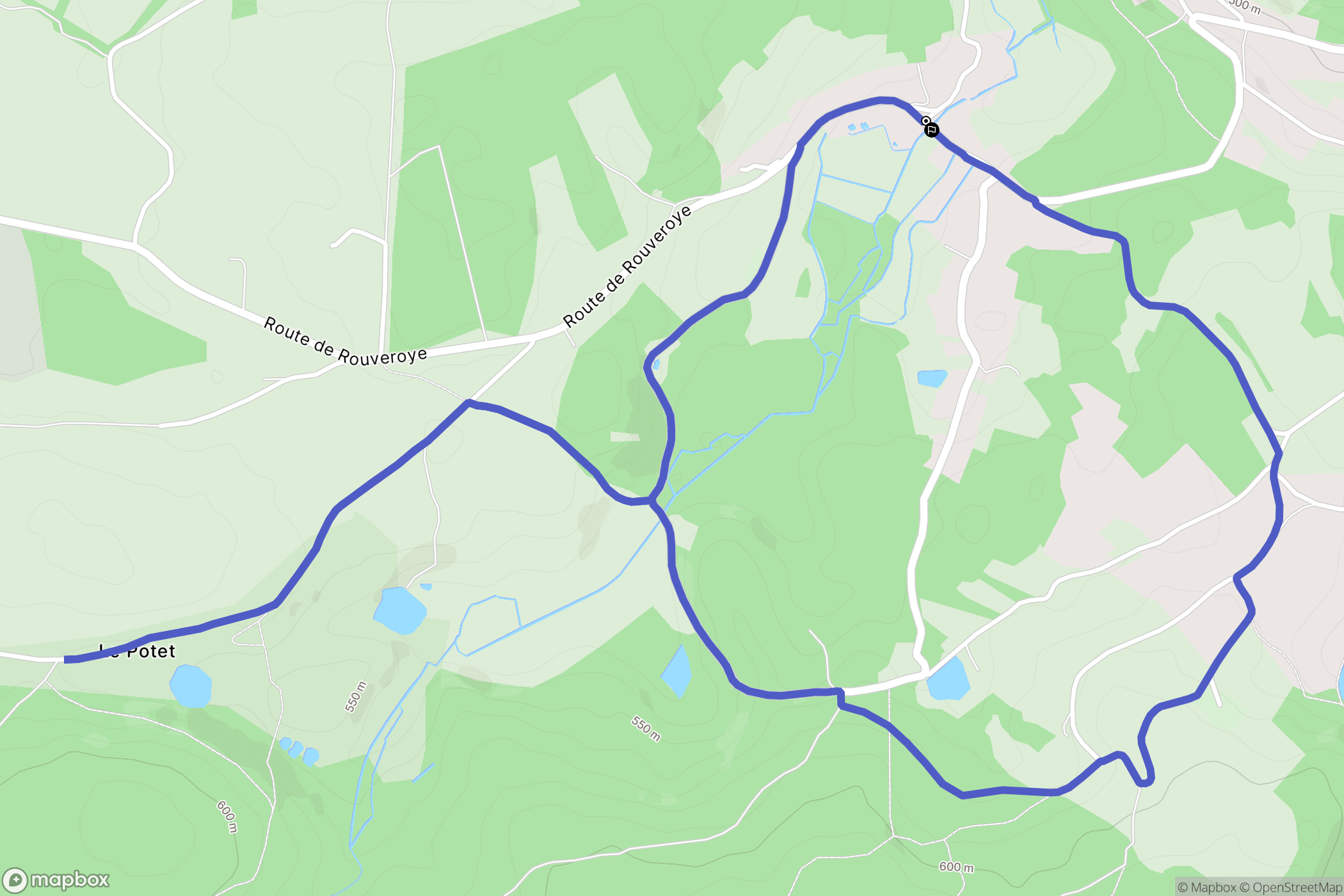 Saint-Nabord : carte du parcours de randonnée - France