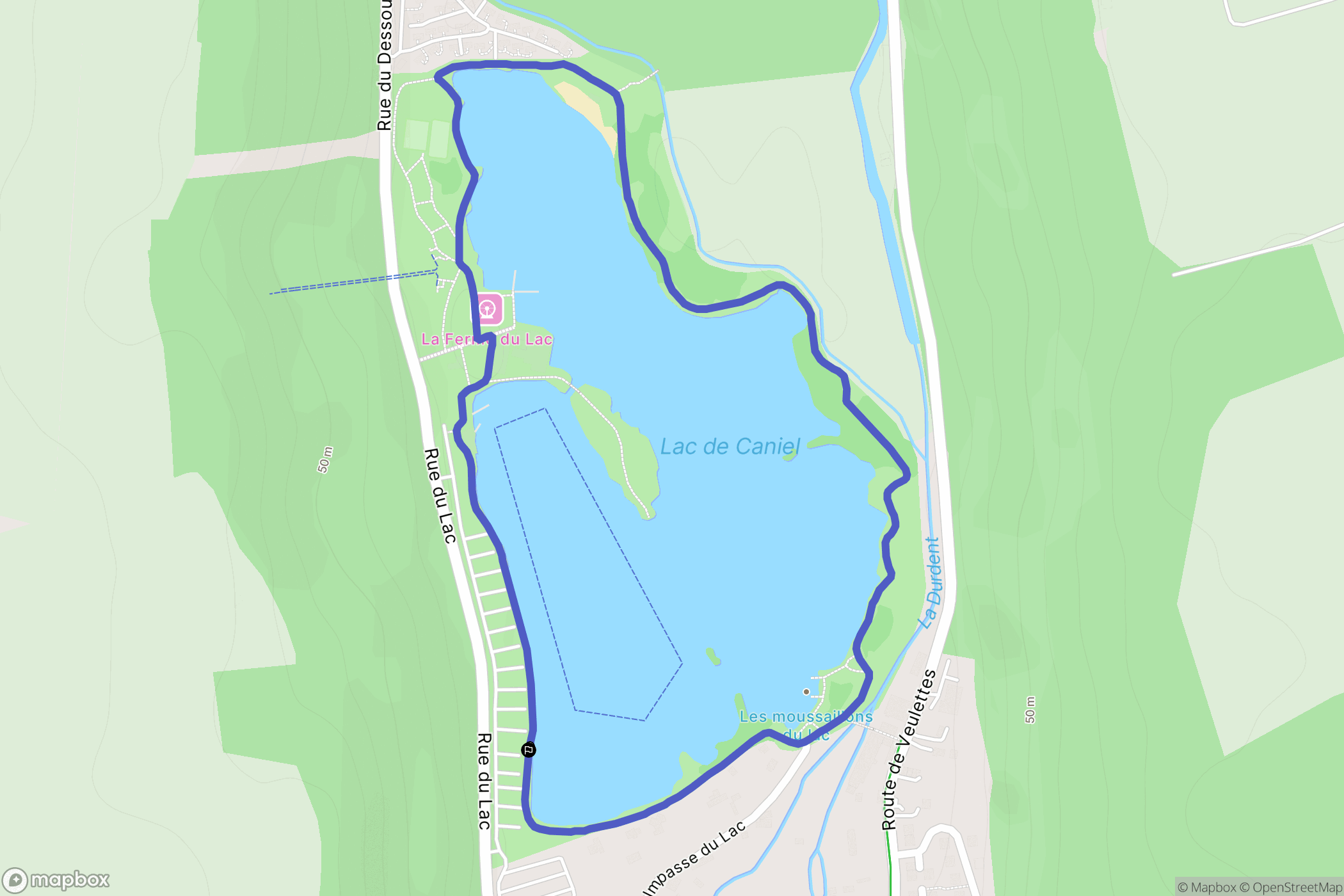 Clasville : carte du parcours de randonnée - France