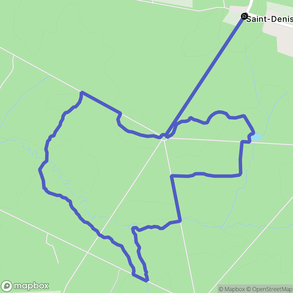 Liffré : carte du parcours de randonnée - France