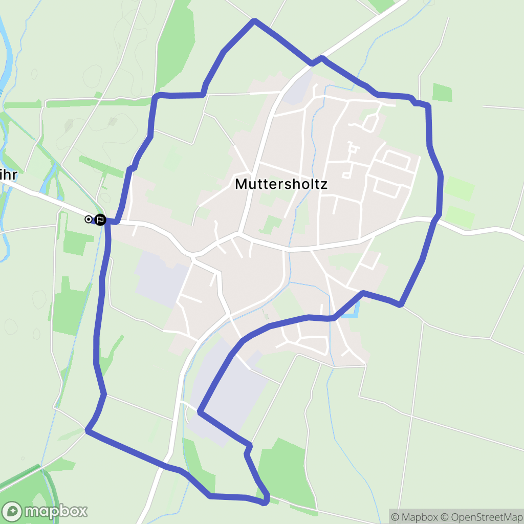 Muttersholtz : carte du parcours de randonnée - France