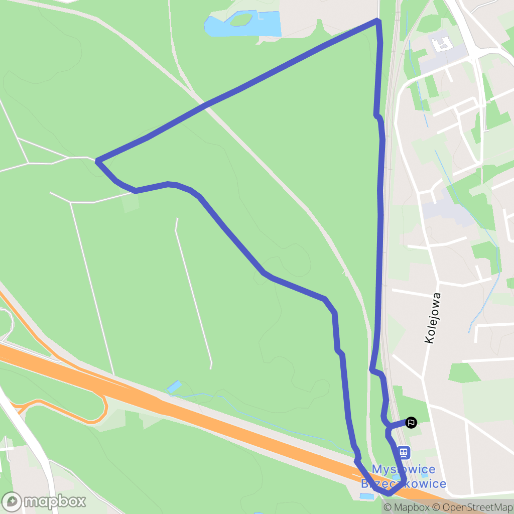 Mysłowice: mapa trasy - Poland