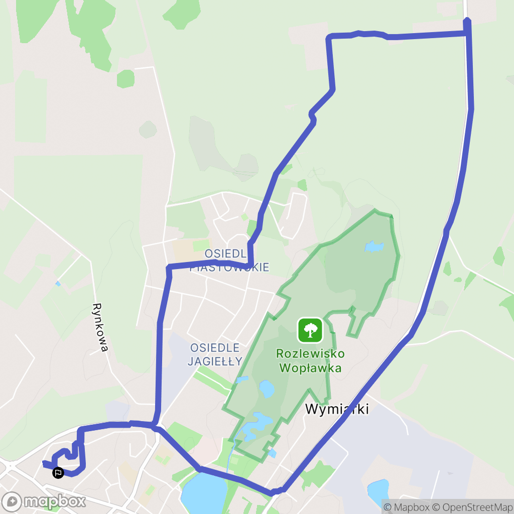 Kętrzyn: mapa trasy - Poland