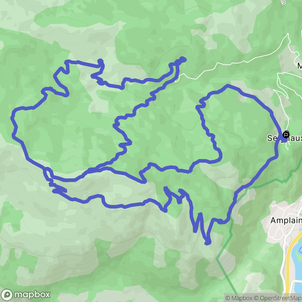 Montoulieu : carte du parcours de randonnée - France