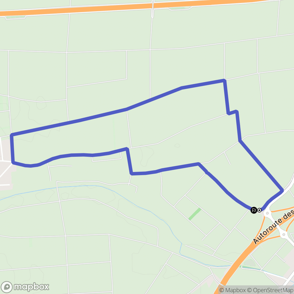 Innenheim : carte du parcours de randonnée - France