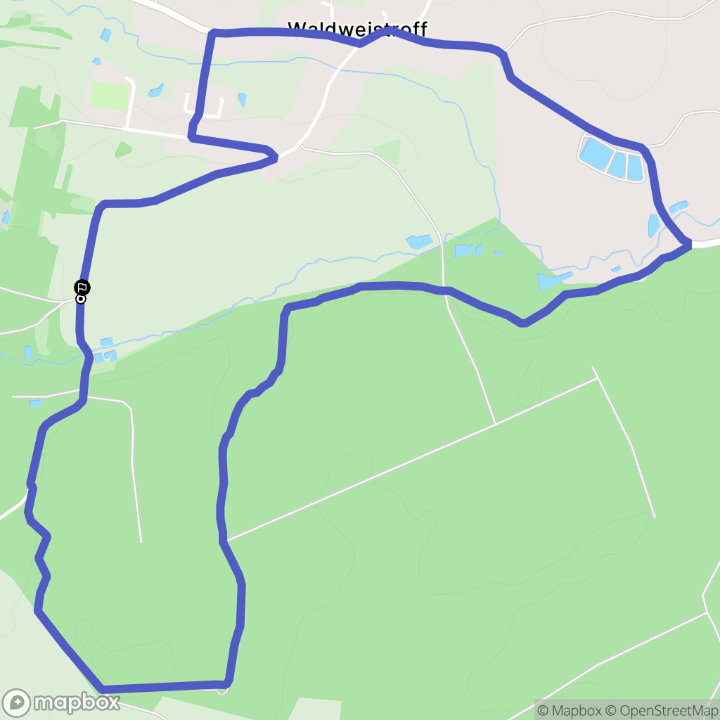 Waldweistroff : carte du parcours de randonnée - France