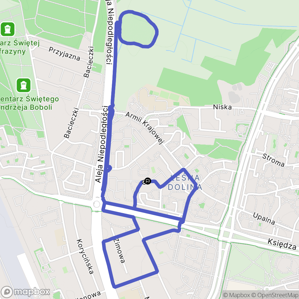 Białystok: mapa trasy - Poland