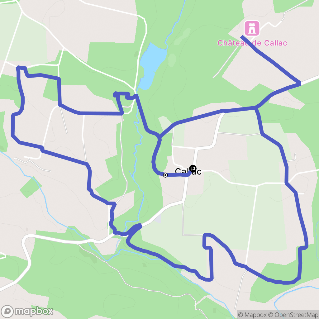 Plumelec : carte du parcours de randonnée - France