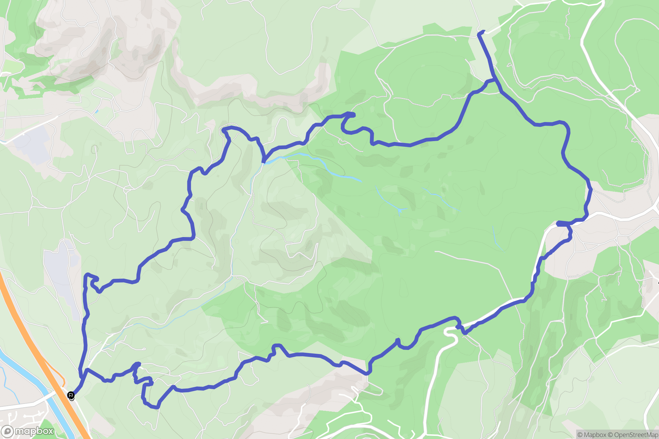 Salon-de-Provence : carte du parcours de randonnée - France