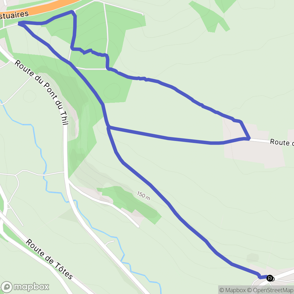 Saint-Martin-Osmonville : carte du parcours de randonnée - France